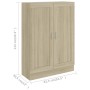 Libreria Rovere Sonoma 82,5x30,5x115 cm in Legno Multistrato