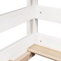 Letto per Bambini con Tetto Bianco 75x190cm Legno Massello Pino