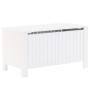 Contenitore con Coperchio RANA Bianco 100x49x54cm Massello Pino