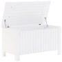Contenitore con Coperchio RANA Bianco 100x49x54cm Massello Pino