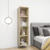 Mobili a Muro 4pz Rovere Sonoma 37x37x37 cm Legno Multistrato