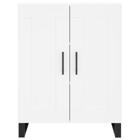 Credenza Bianca 69,5x34x180 cm in Legno Multistrato