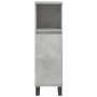 Set Mobili da Bagno 3 pz Grigio Cemento in Legno Multistrato