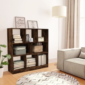 Libreria Rovere Fumo 97,5x29,5x100 cm in Legno Multistrato