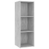 Mobile Porta TV Grigio Cemento 107x35x37 cm Legno Multistrato