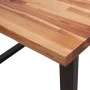 Tavolo da Pranzo Bordi Vivi 110x70x75 cm Legno Massello Acacia