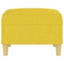 Poggiapiedi Giallo Chiaro 70x55x41 cm in Tessuto