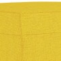 Poggiapiedi Giallo Chiaro 70x55x41 cm in Tessuto