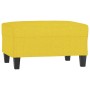 Poggiapiedi Giallo Chiaro 70x55x41 cm in Tessuto