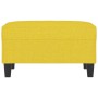 Poggiapiedi Giallo Chiaro 70x55x41 cm in Tessuto
