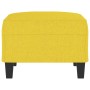 Poggiapiedi Giallo Chiaro 70x55x41 cm in Tessuto