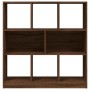 Libreria Rovere Marrone 97,5x29,5x100 cm in Legno Multistrato