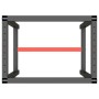 Telaio per Banco da Lavoro Nero Rosso Opaco 70x50x79 cm Metallo
