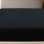 Lenzuolo con Angoli Jersey Nero 180x200 cm Cotone