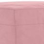Poggiapiedi rosa 70x55x41 cm in Velluto