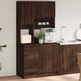 Mobile da Cucina Rovere Marrone 95x50x180 cm Legno Multistrato