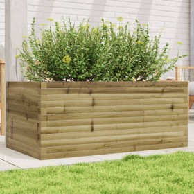 Fioriera da Giardino 110x60x46 cm in Legno di Pino Impregnato