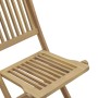 Sedie Giardino Pieghevoli 6 pz 54,5x58x90 cm Massello Acacia