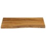 Piano per Tavolo 70x60x2,5cm Bordi Vivi in Legno Massello Mango
