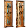 Appendiabiti 2 pz in Legno Massello di Recupero 38x100 cm