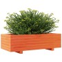 Fioriera Giardino Marrone Cera 90x40x26,5cm Legno Massello Pino