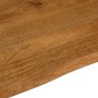 Piano Tavolo 110x80x3,8 cm Bordi Vivi in Legno Massello Mango