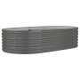 Letto Giardino Acciaio Verniciato a Polvere 152x80x36 cm Grigio