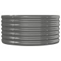 Letto Giardino Acciaio Verniciato a Polvere 152x80x36 cm Grigio