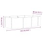 Letto Giardino Acciaio Verniciato a Polvere 152x80x36 cm Grigio