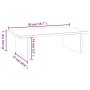 Supporto per Monitor 50x27x15 cm in Legno Massello di Pino