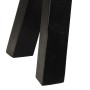 Panca Nera e Bianca 160x28x50 cm in Vera Pelle di Capra