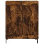 Credenza Rovere Fumo 69,5x34x180 cm in Legno Multistrato