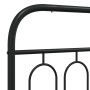Testiera in Metallo Nero 120 cm