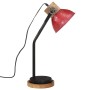 Lampada da Scrivania 25 W Rosso Anticato 18x18x60 cm E27