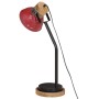 Lampada da Scrivania 25 W Rosso Anticato 18x18x60 cm E27