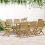 Set da Pranzo da Giardino 9 pz Legno Massello di Acacia