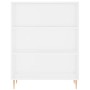 Credenza Bianca 69,5x32,5x180 cm Legno Multistrato