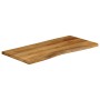 Piano Tavolo 120x60x3,8 cm Bordi Vivi in Legno Massello Mango