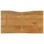 Piano Tavolo 120x60x3,8 cm Bordi Vivi in Legno Massello Mango