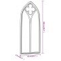 Specchio da Giardino Sabbia 100x45 cm in Ferro per Uso Esterno