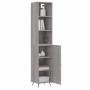 Credenza Grigio Sonoma 34,5x34x180 cm in Legno Multistrato