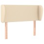 Testiera ad Orecchio Crema 93x23x78/88 cm in Tessuto
