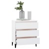 Credenza Bianca 60x35x69 cm in Legno Multistrato