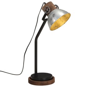 Lampada da Scrivania 25 W Argento Vintage 18x18x60 cm E27