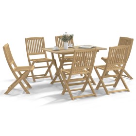 Set da Pranzo da Giardino 7 pz in Legno Massello di Acacia