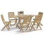 Set da Pranzo da Giardino 7 pz in Legno Massello di Acacia