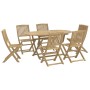 Set da Pranzo da Giardino 7 pz in Legno Massello di Acacia