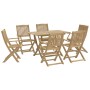 Set da Pranzo da Giardino 7 pz in Legno Massello di Acacia