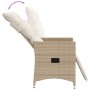 Set da Bistrò 3 pz con Cuscini Beige in Polyrattan