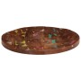 Piano per Tavolo Ø 80x3,8 cm Rotondo Legno Massello di Recupero